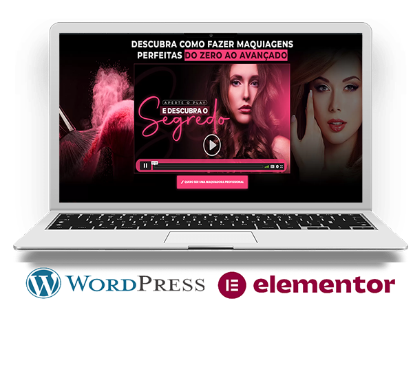 Landing Page Curso de Maquiagem - COD-9304