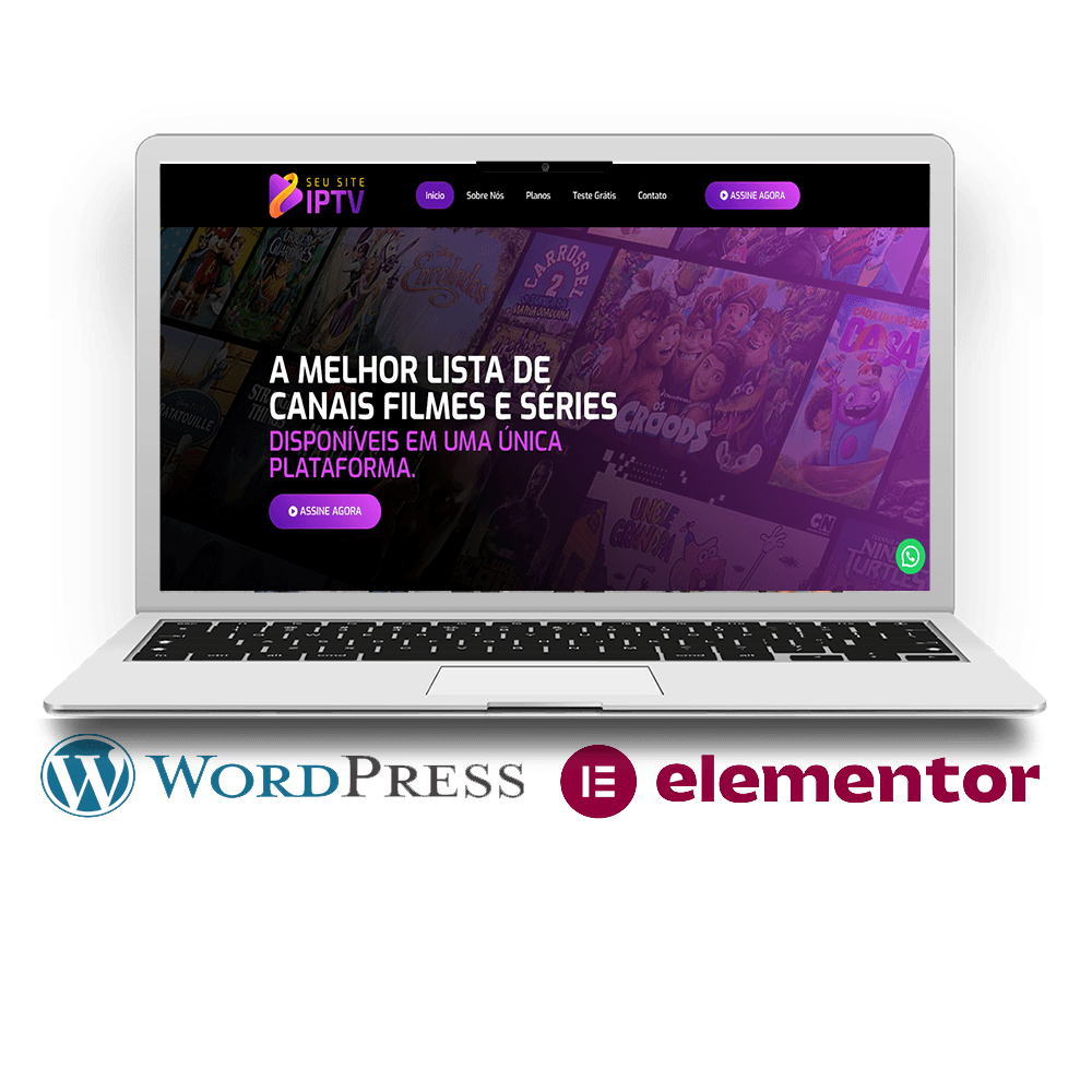 IPTV – Desenvolvido em WordPress com Elementor - COD-IP9845