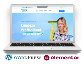 Site Completo e Administrável para Serviços de Limpeza-LIMP-221