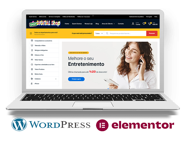 Site para Loja Virtual - LOJA258