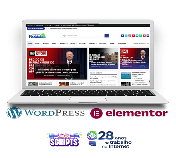 Portal de noticias - PDN-2175 - Com vídeo aulas