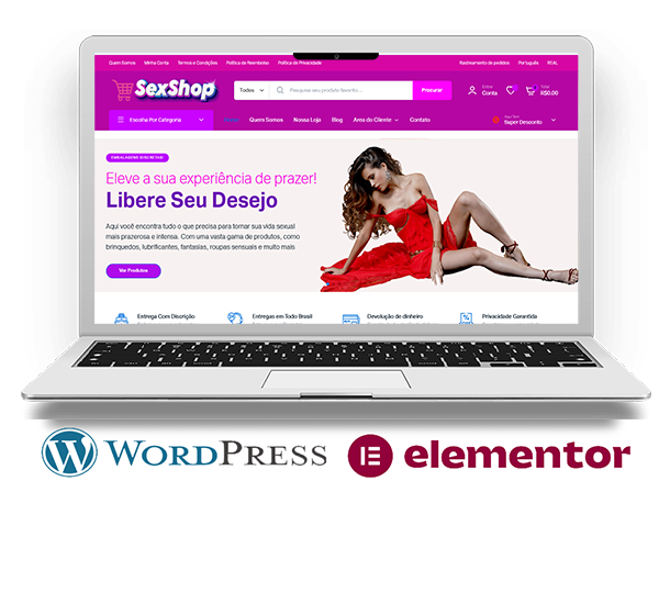 Site Para Loja Virtual Sex shop - SEX-320