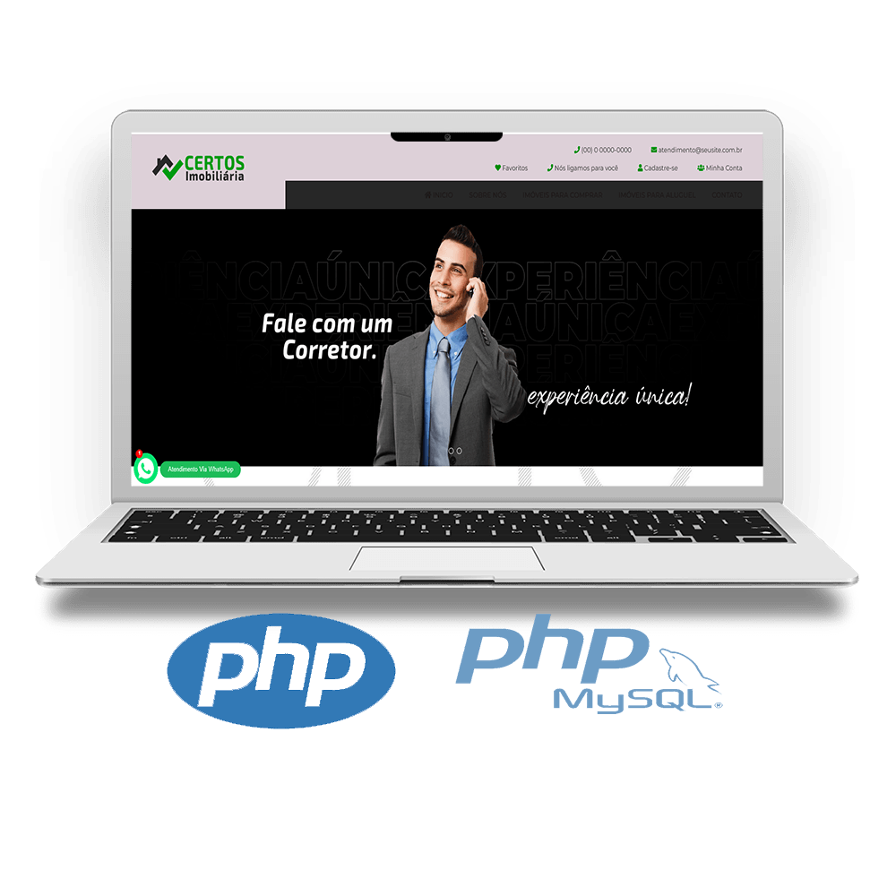 Site Imobiliárias e Corretores - COD-1459