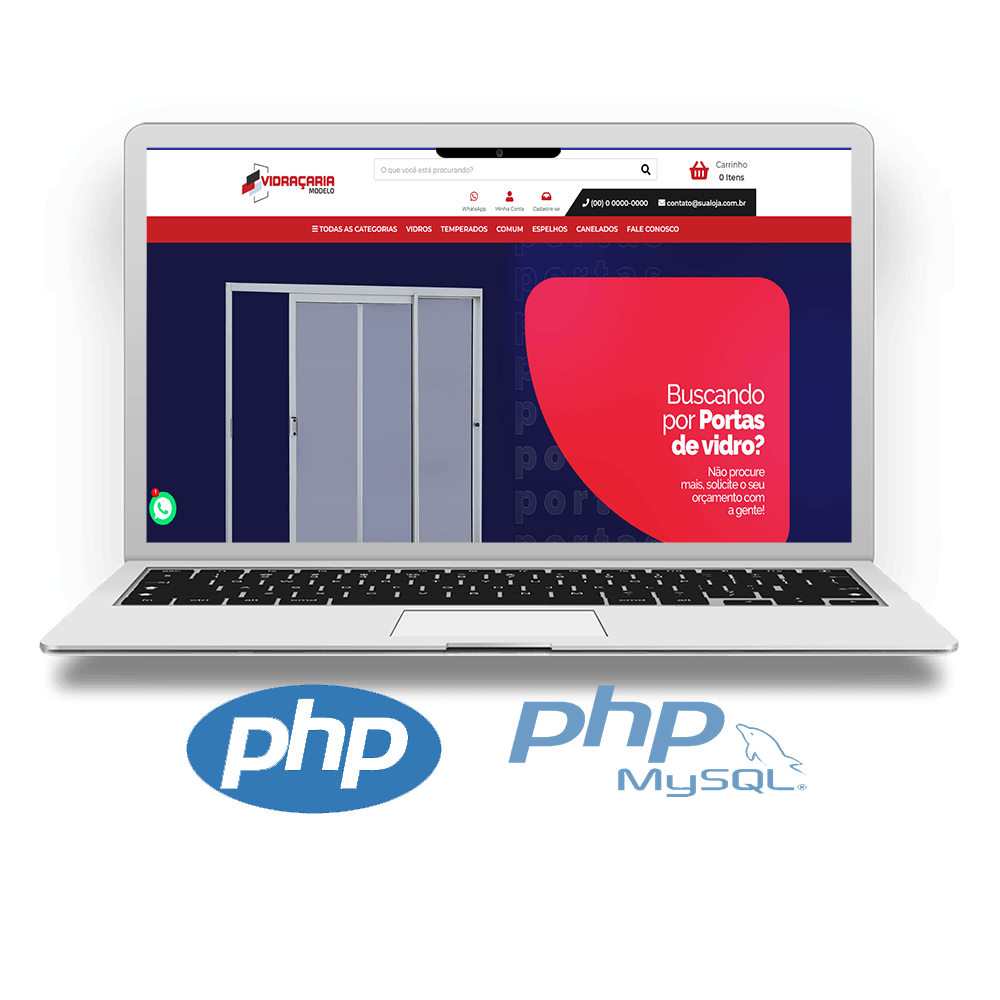 Site para Vidraçaria - COD-7781