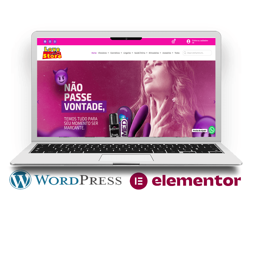 Loja virtual para venda de produtos SEX SHOP - COD-SEX2221