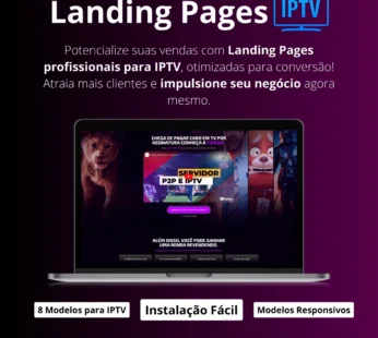 landing pages para sites de iptv + elementor 2024
