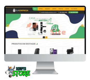 SCRIPT SITE PRONTO TEMA SEGURANÇA ELETRÔNICA EM PHP COM PAINEL ADMIN COD-8010