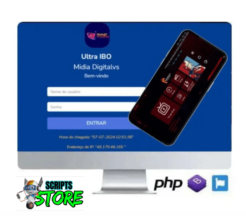 SCRIPTS ULTRA IBO PLAYER COM APK PROPRIO 5 TEMAS E PAINEL ADMIN
