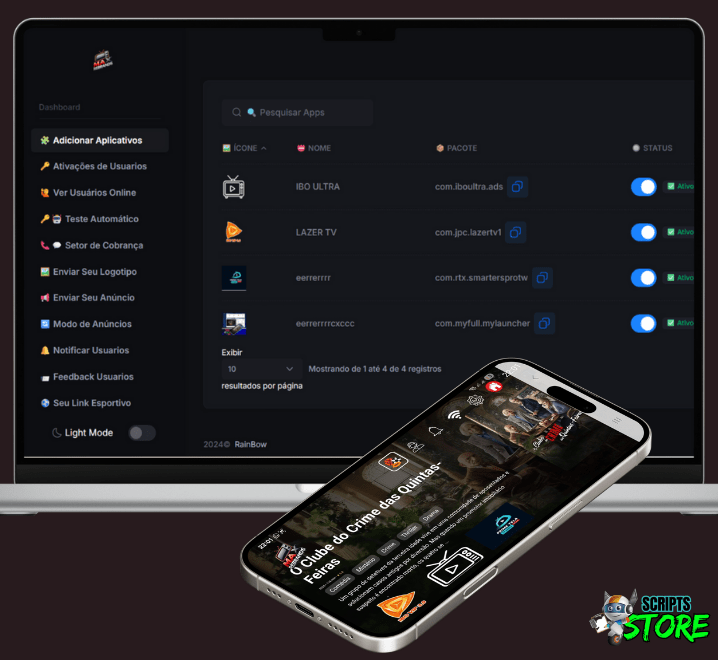 LAUNCHER TVBOX COM PAINEL GERENCIAMENTO + APK