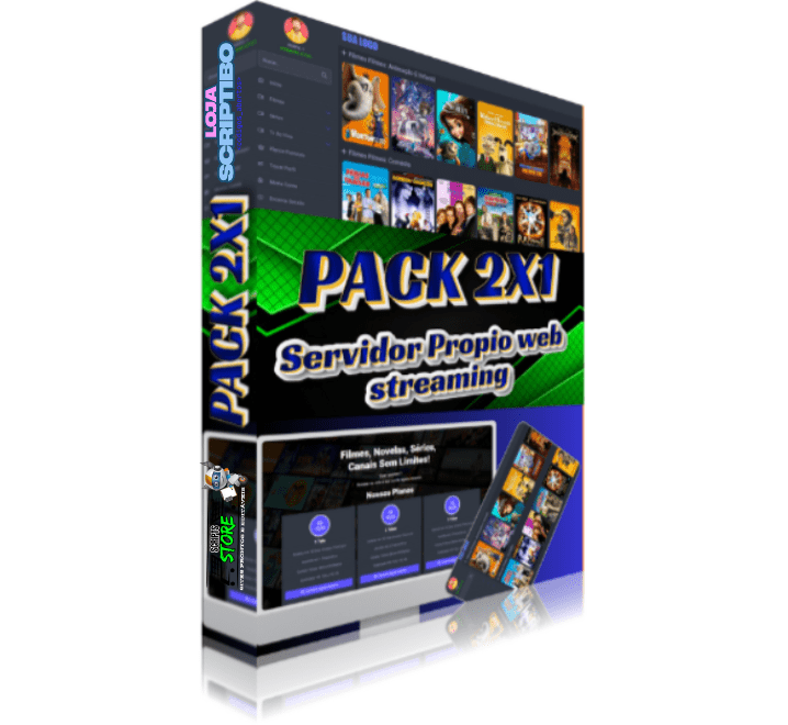 PACKS SERVIDORES PROPRIO E STREAMING 2X1