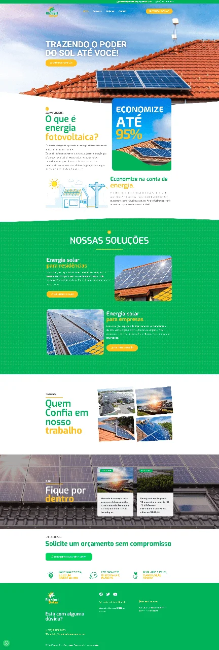 SITE INSTITUCIONAL PARA EMPRESA DE ENERGIA SOLAR - Imagem 2