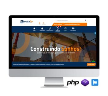 SCRIPT SITE INSTITUCIONAL EM PHP TEMA CONSTRUÇÃO – COD-8006