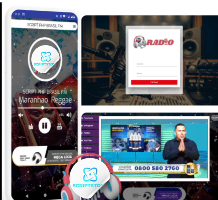 SCRIPT WEB RÁDIO ADMINISTRÁVEL EM PHP