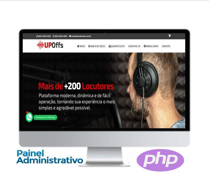 Site para Locutores em PHP Puro - COD-8881