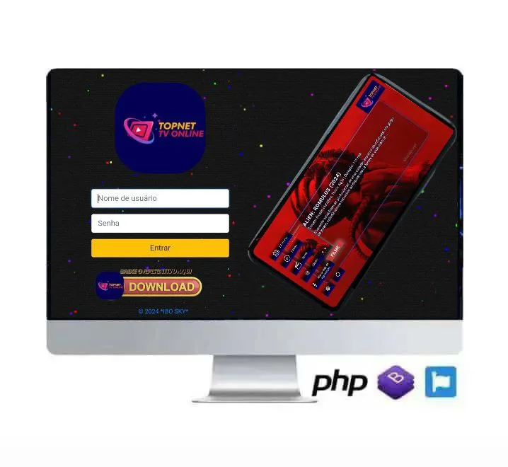 SCRIPT IBO SKY P2P USUARIO E SENHA + MAC COM 5 TEMAS