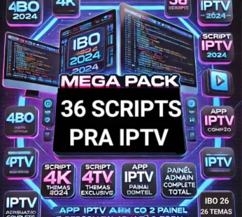 MEGA PACK – 79 SCRIPTS IPTV – IBO – LOJAS – SITES