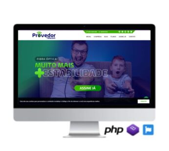 SCRIPT SITE PARA PROVEDOR DE INTERNET COM PAINEL ADMIN EM PHP COD-8023