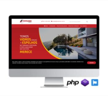 SCRIPT SITE PRONTO INSTITUCIONAL EM PHP TEMA VIDRAÇARIA COD-8028